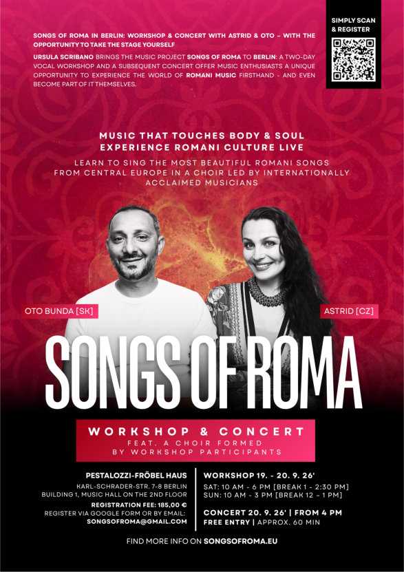 flyer songs of roma mit astrid und oto